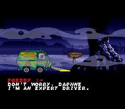 Driving in the Mystery Machine